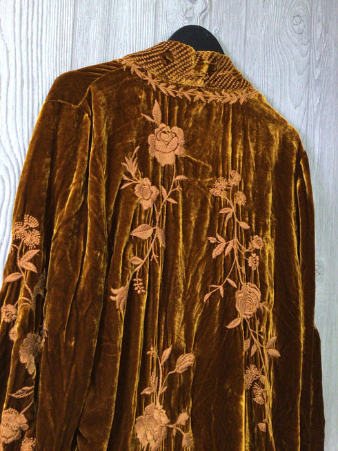Johnny Was Velvet long Kimono Size Large